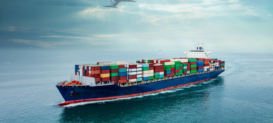 Semi-truck driving on a Canadian highway